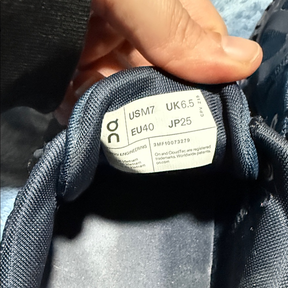 On Cloud 6 Running Men's Dark Blue Athletic Shoes - Picture 5 of 8